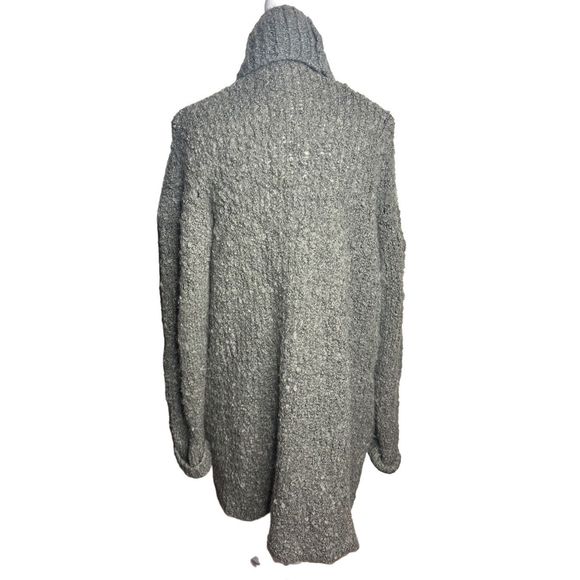 IRO Juvani Oversized Mohair Wool Chunky Sweater Cardigan Green Sz Medium Women's - Picture 3 of 9